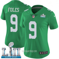 Nick Foles Philadelphia Eagles Womens Limited Color Rush Vapor Super Bowl Green Jersey Bestplayer